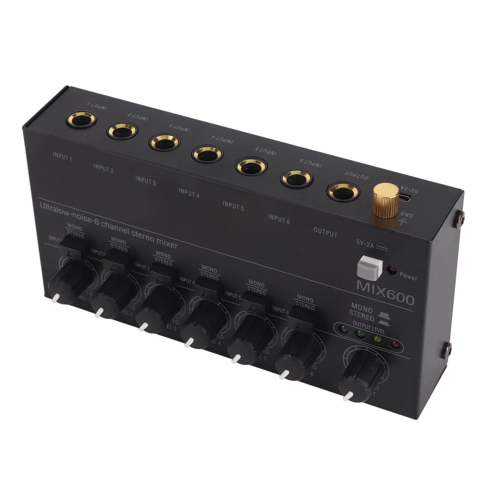 Console audio stéréo 6 canaux pour la diffusion de podcast et le streaming live - 2