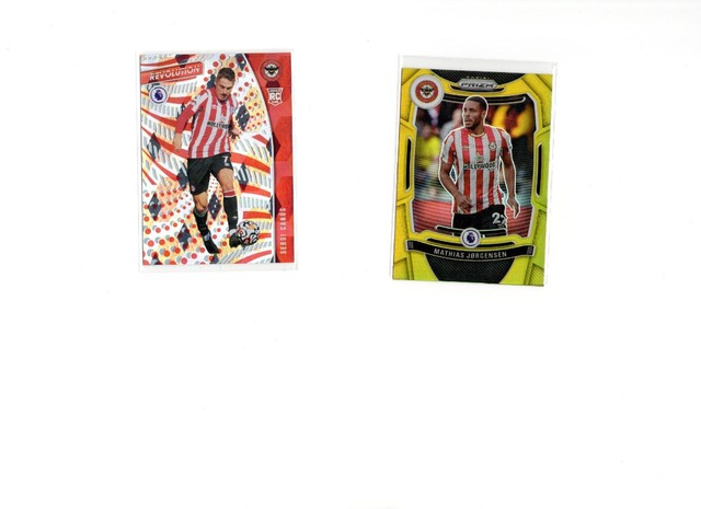 Brentford bundle Prizm Mathias Jorgensen Gold 01/10 + Sergi Canos RC 19/20