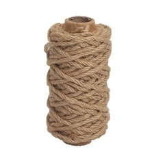 Strong Natural Jute Twine, 4mm Thick 66 Feet Long Jute String Rope Roll for Gard