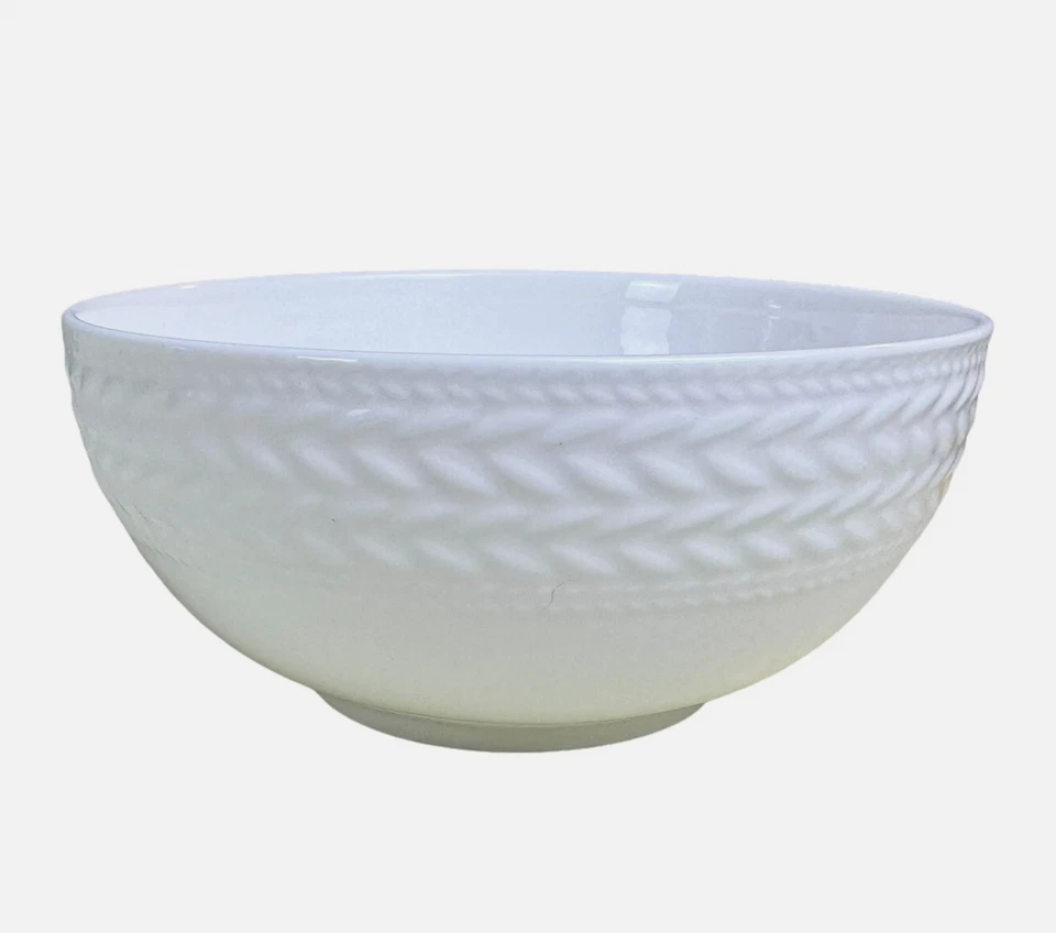 JUEGO DE 4 TAZONES PARA TODO USO CEREAL MIKASA TATE PORCELANA DE HUESO BLANCO 6,25" 20 OZ NUEVO Foto 4 de 4