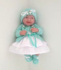 Dolls Clothes for 14 in / 35 cm BERENGUER LA NEWBORN / REBORN Mint White
