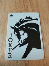 Vintage Joker Single Swap Playing Card Art Old Gaming Poker Game Fun Ads History