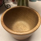 Large Vintage MCM Salad Bowl 6” x 4” The House Of Myrtle wood Coos Bay  — photo 2