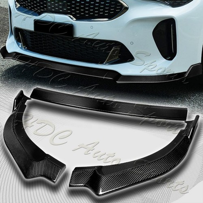 #ad For 2018 2023 Kia Stinger GT Line Carbon Fiber Front Bumper Lip Splitter Spoiler $279.99