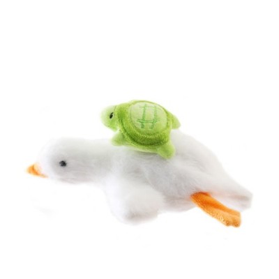 plüschgans mit Schildkröte plüschig plüschspielzeug weich für Kätzchen