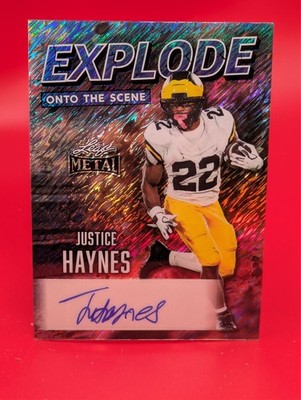 Justice Haynes 2026 Leaf Metal Explode Georgia Tech #EA-JH1 SHIMMER AUTO **3/5**