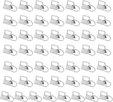 50 Pcs 1 Inch Key Fob Hardware,Key Chain Fob Wristlet Hardware with Key Rings fo