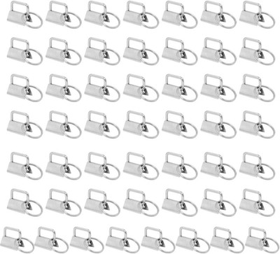 50 Pcs 1 Inch Key Fob Hardware,Key Chain Fob Wristlet Hardware with Key Rings fo