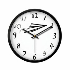 Battery Operated Wall Clock Modern for Study, Children