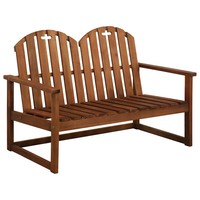 Gartenbank 110 Cm Massivholz Akazie Sitzbank Terrassenbank Wetterfest