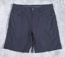 prAna Shorts Mens 38 Black Brion II Stretch Hiking Outdoor Travel Pockets 9"