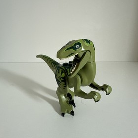 LEGO Dinosaur Green Raptor CHARLIE Velociraptor Jurassic World Minifigure 75920