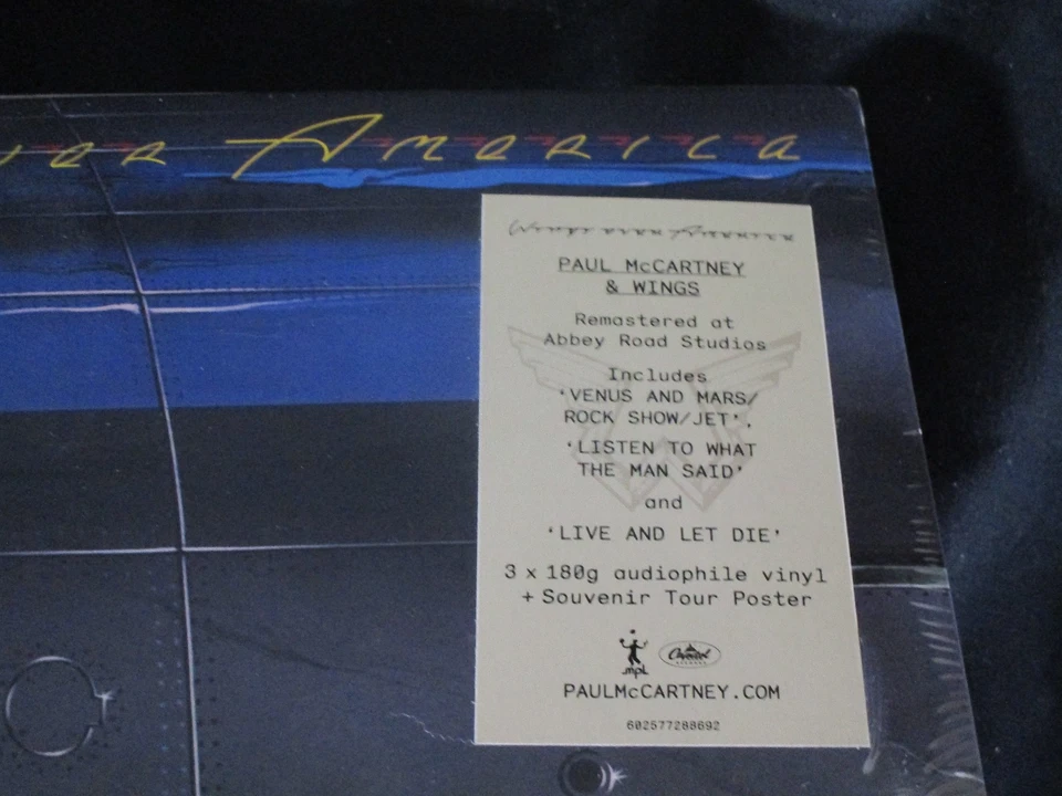 Wings Wings Over America Sealed Vinyl Records Album LP USA 2019 Hype & Promo Sti - Image 3 of 4