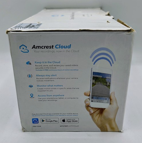 Amcrest 4MP UltraHD Wi-Fi Outdoor Bullet Camera IP4M-1026B - Bild 2 von 6