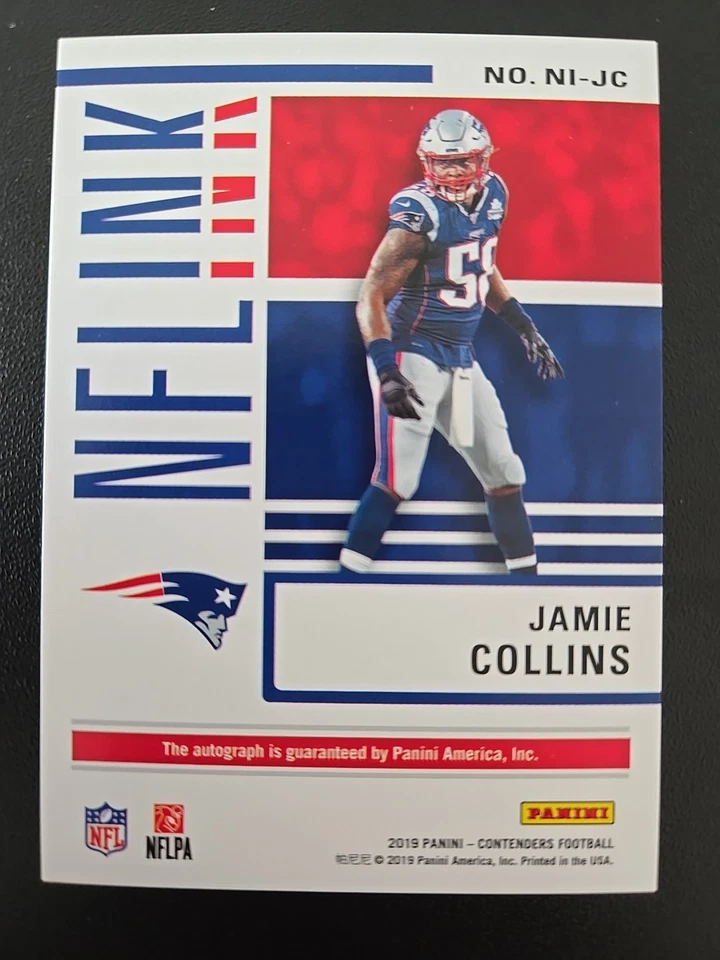 2019 Panini Contenders - Nfl Ink Jamie Collins #NI-JC /199 (AU) - Image 2 of 2