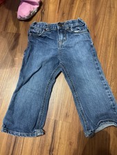 OshKosh B'gosh Toddler Kids Straight Jeans Blue Denim Relaxed Fit Size 24M