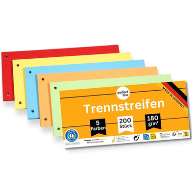 200 dividers for A4 folders, dividers made from recycled cardboard , MADE IN GER