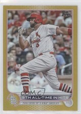 2022 Topps Update Gold Foil Albert Pujols Checklist #US313 kq9