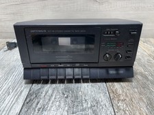Optimus SCT-86 Stereo Cassette Deck Black vintage