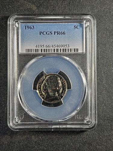 1963 U.S. Jefferson Nickel - Proof 66 - PR66 (PCGS) stk#9053