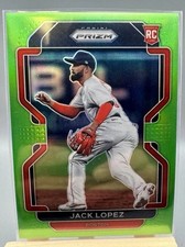 2022 Panini Prizm #207 Jack Lopez Lime Green Prizm #/125 Boston Red Sox