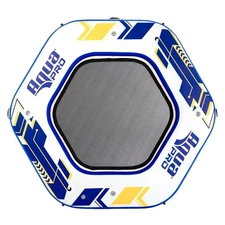 Aqua Leisure 10′ Hex Dock Inflatable Island Float w/ Pump & Backpack NEW!