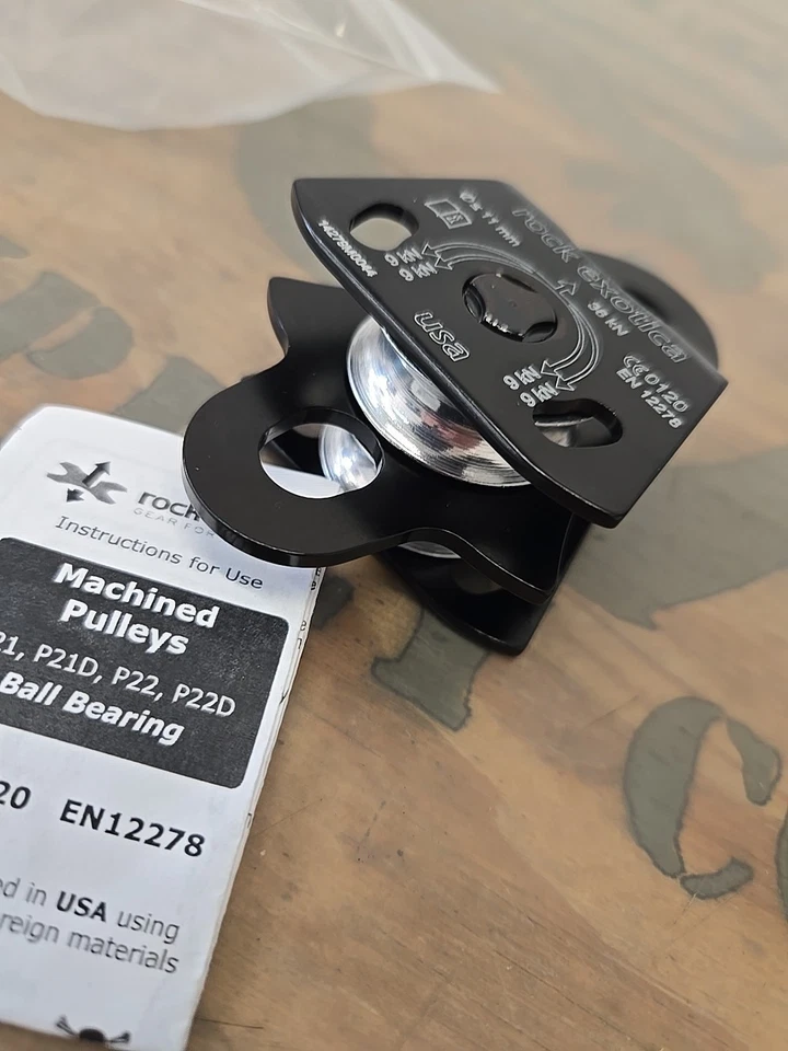 Rock Exotica Machined Rescue Pulley Rescue Rope Access #2 - Image 2 of 3