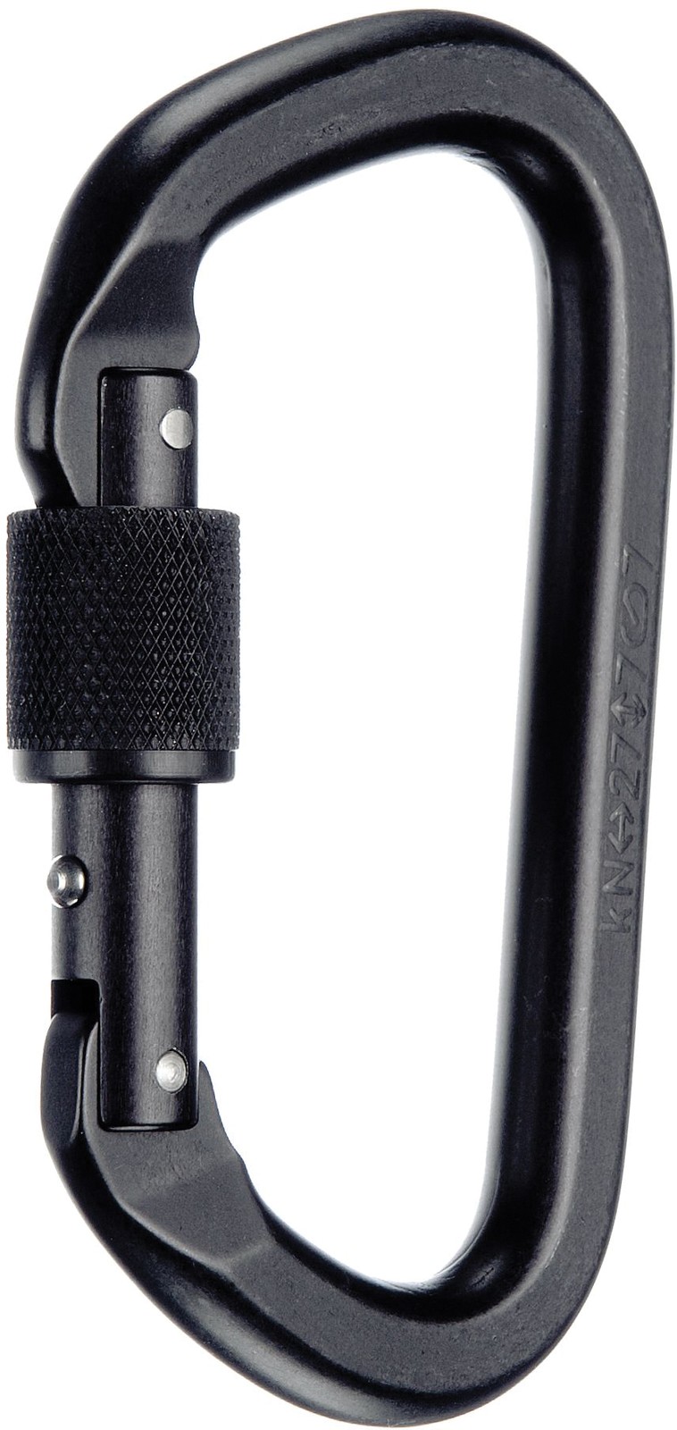 Карабин SMC Locking D черного цвета из высокопрочного алюминия универсальный для скалолазания - 6290₽