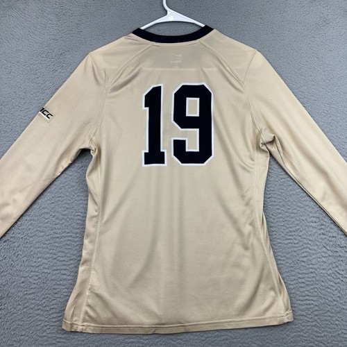 Wake Forest Jersey Womens Medium Gold Demon Deacon Sports Nike Polyester #19 ACC - Picture 5 of 13