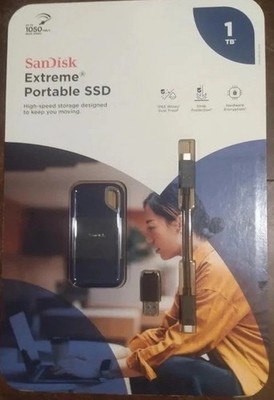 SanDisk Extreme 1TB Portable SSD 1TBSDSSDE53-1T NEW