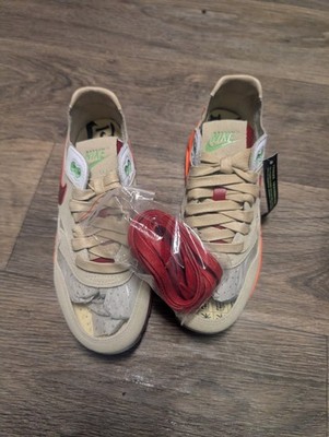 Nike Air Max 1 CLOT Kiss of Death DD1870-100 Beige/Orange/Red Men's Sneaker