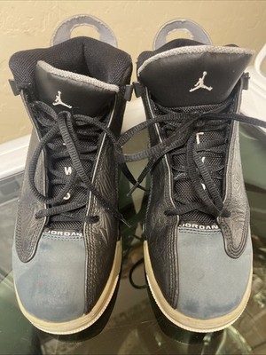 311047-004 Nike Air Jordan Retro Dub Zero Boys Black Grey Athletic Size 6Y