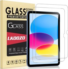 2 Pack Screen Protector for iPad A16 11th/10th Gen 11"/10.9" Tempered Glass
