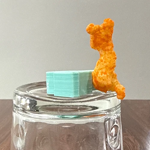 Abstract Art: Cheetos Brand Snack Shaped like a Cat