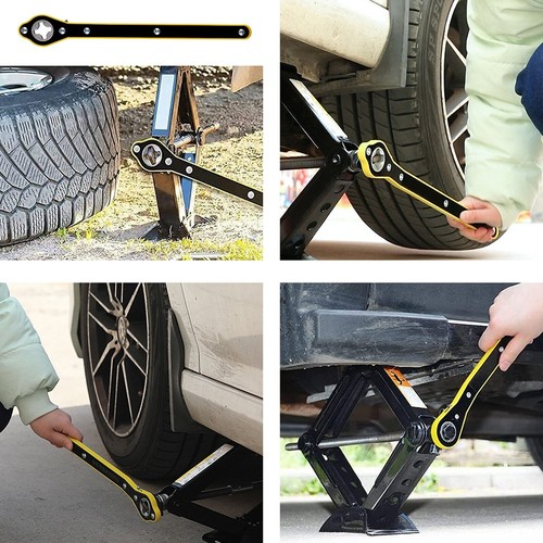 Chiave a cricchetto forbice auto garage pneumatico ruota chiave a strappo manigl - Foto 10 di 12