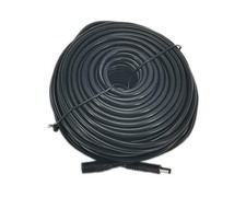 DC Power Adapter Extension Cable 100 Feet 12V 2.1x5.5mm CCTV Camera Black