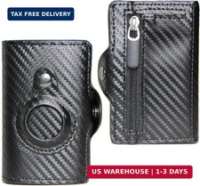 Minimalist Carbon Fiber Wallet Men's RFID Blocking Airtag Slot Card Holder Gift