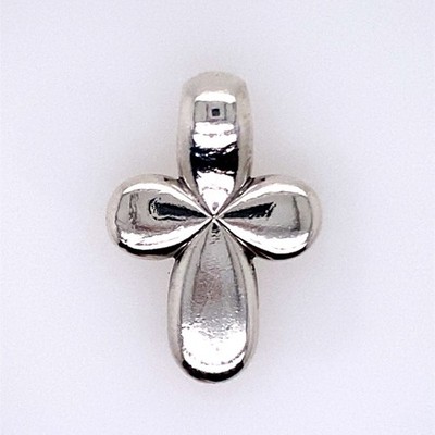 James Avery Retired Puffy Cross Sterling Silver Pendant (DG7213247)