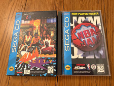 NBA Jam Sega CD & Slam City Scotty Pippin w/ Manuals Registration Cards