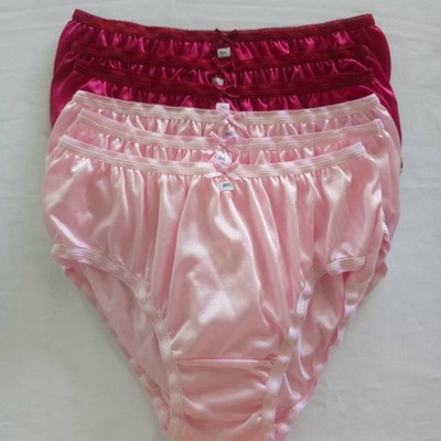 6 Bikini Panties Underwear Woman Man Nylon Silky Knickers Light Soft Hip 38''-42''