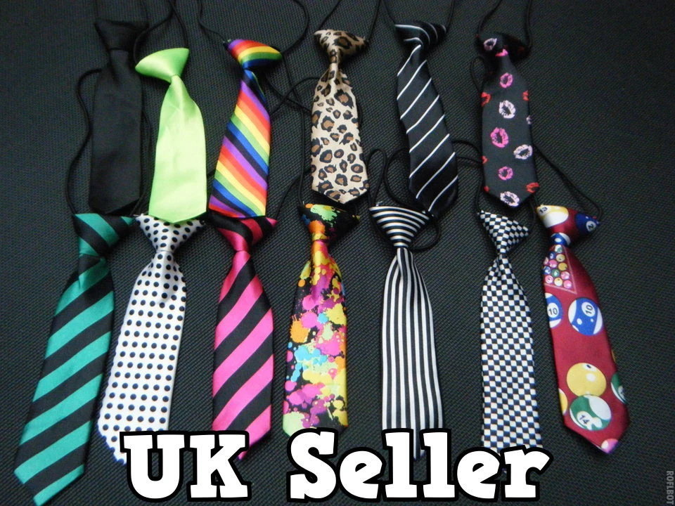 Más de 30 NIÑOS UNISEX NOVEDAD SATÉN MODA ELÁSTICA BODA GRADUACIÓN ESCUELA ARCO CORBATAS CUELLO Foto 2 de 2