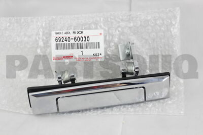 6924060030 Genuine Toyota HANDLE ASSY, REAR DOOR OUTSIDE, LH 69240