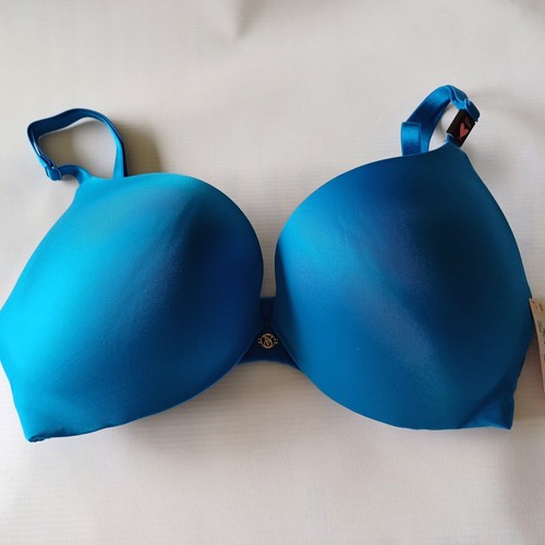 BNWT Victoria's Secret So Obsessed Blue Padded Push Up Bra UK 32DD rrp £45 - Picture 10 of 12