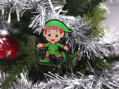 Personalisierte Christbaumkugel Acryl Dekoration - Elfe - Geschenk