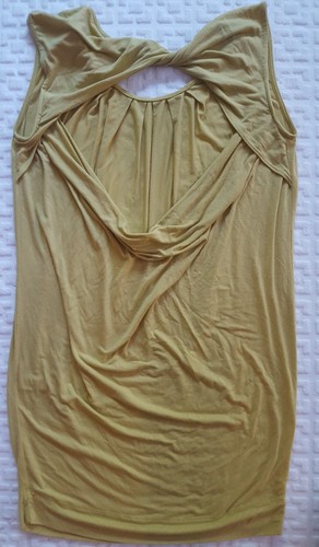 LUSH Damen Tunika Top Gr. L leicht ärmellos senf Viskose NEU - Bild 3 von 8