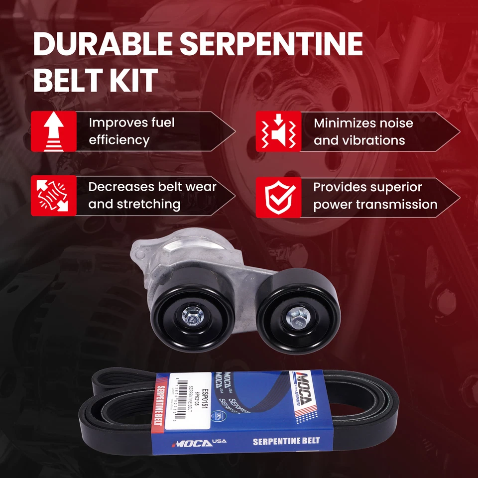 Serpentine Belt Tensioner Assembly for Honda Accord Ridgeline Odyssey Acura MDX - Image 3 of 4