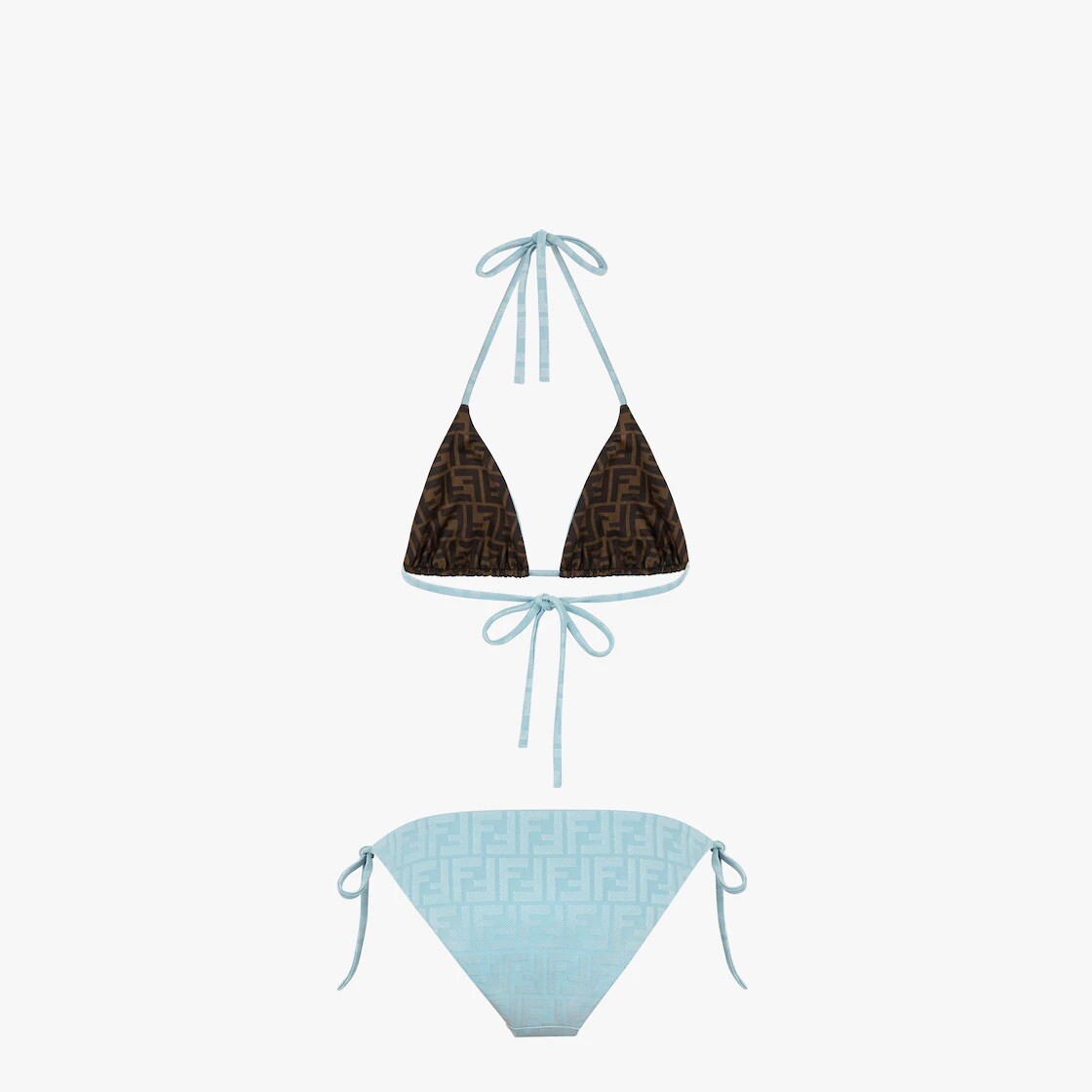 Fendi Bikini Blue FF Reversible Bikini Size 40 (best Fits Fendi Bikini Blue FF Reversible Bikini Size 40 (best Fits