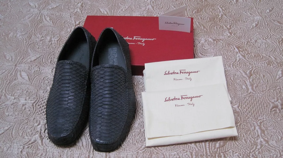 Ferragamo hotsell python shoes