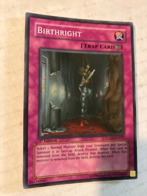 birthright yugioh card Yu-Gi-Oh! - - YSKR-EN047 - Common - Unlimited Edition When that monster is removed from the field Yu-Gi-Oh yugioh Birthright STON-JP057 Ultimate