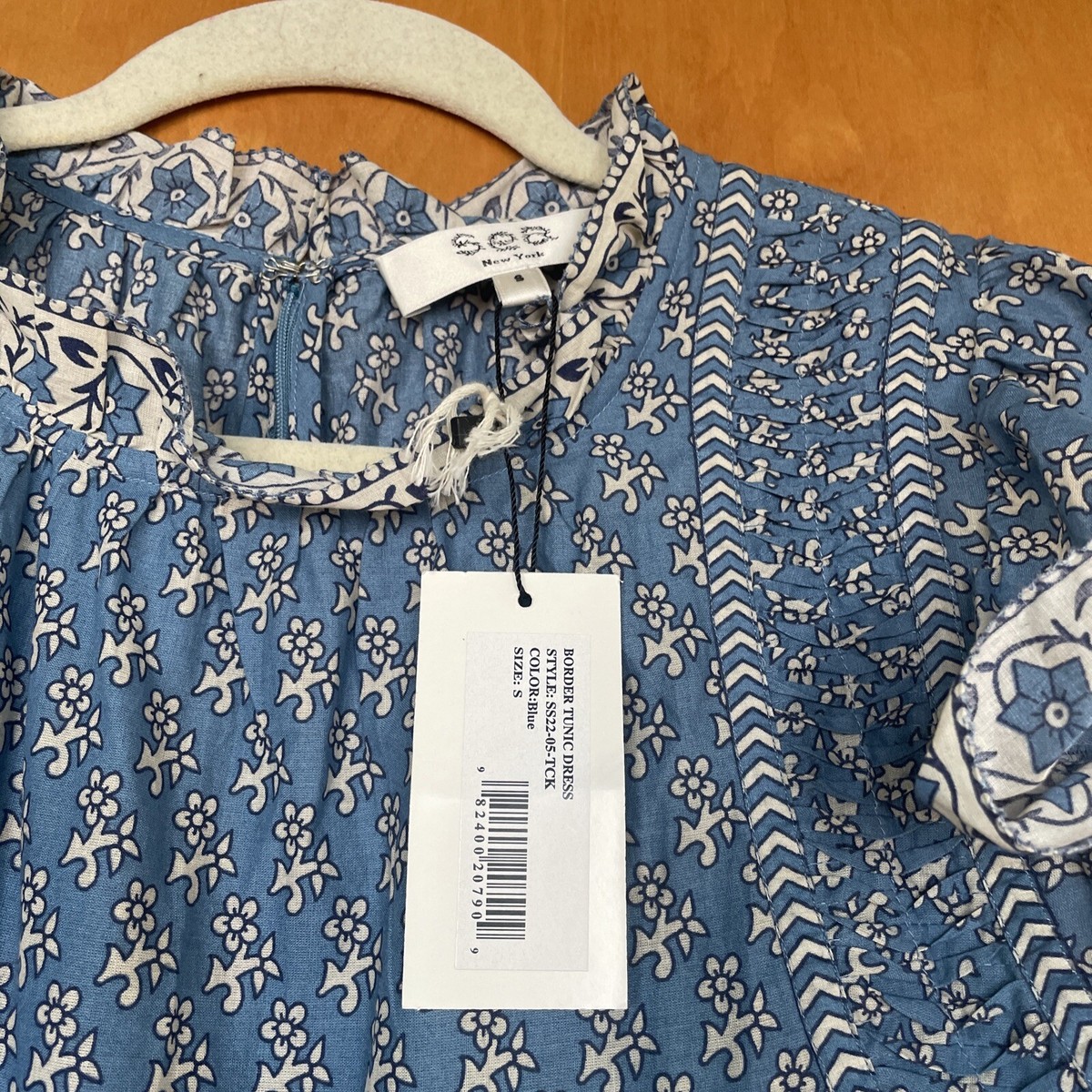 196 Sea NY New York border dress In Blue S NWT $395 | eBay